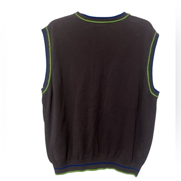 Men’s Grey Grand Slam Sweater Vest - Picture 5 of 5